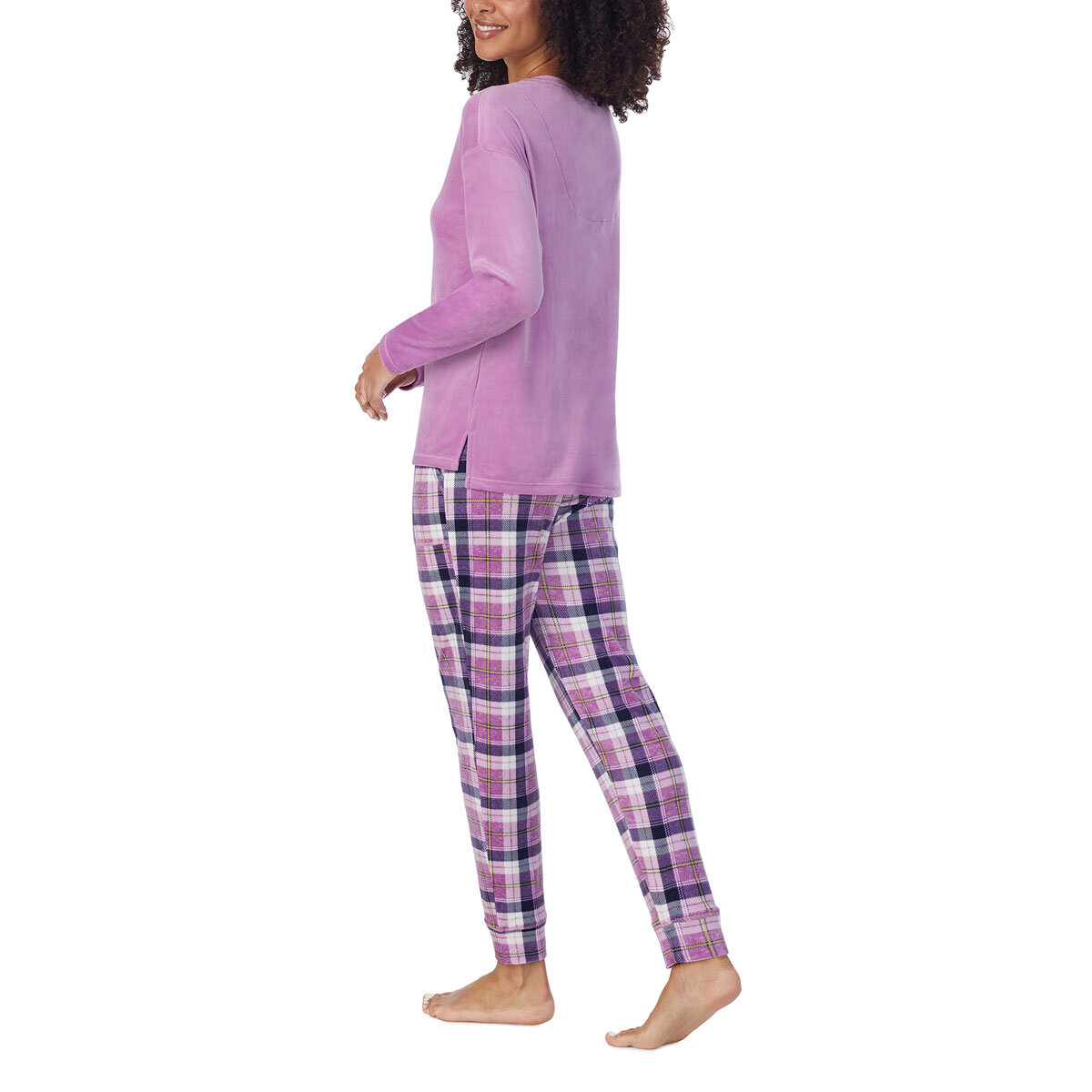 Jane & Bleeker Women's Silky Plush 2 Piece Pyjama Set