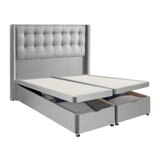 Silentnight Woven Full ottoman divan in dove grey