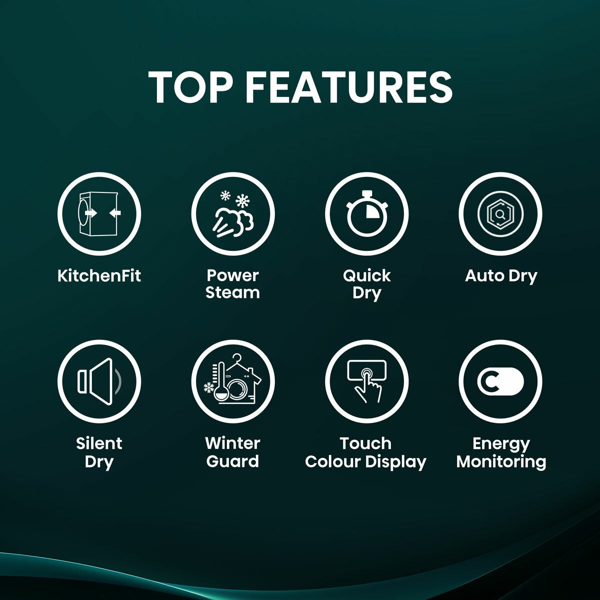 Hisense KitchenFit 5i Series DH5I904BBBC, 9kg Heat Pump Dryer, A+++ Rated in Black Hisense KitchenFit 5i Series DH5I904BBBC, 9kg Heat Pump Dryer, A+++ Rated in Black