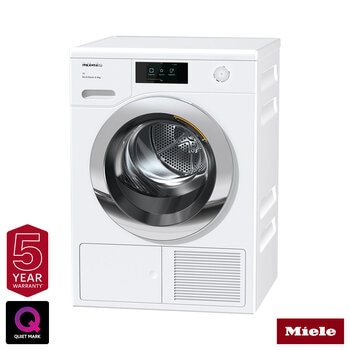 Miele TCR780WP 9kg Heat Pump Dryer, A+++ Rated in White