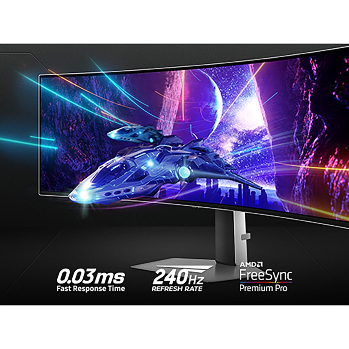 Samsung Odyssey G93SC 49 Inch DQHD 240Hz OLED Curved Gaming Monitor, LS49CG934SUXXU