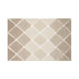 Mon Chateau Diamond Plush Bath Mat in Taupe, 60 x 91 cm