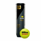 Studio image of a single tube of Wilson US Open Tennis Balls