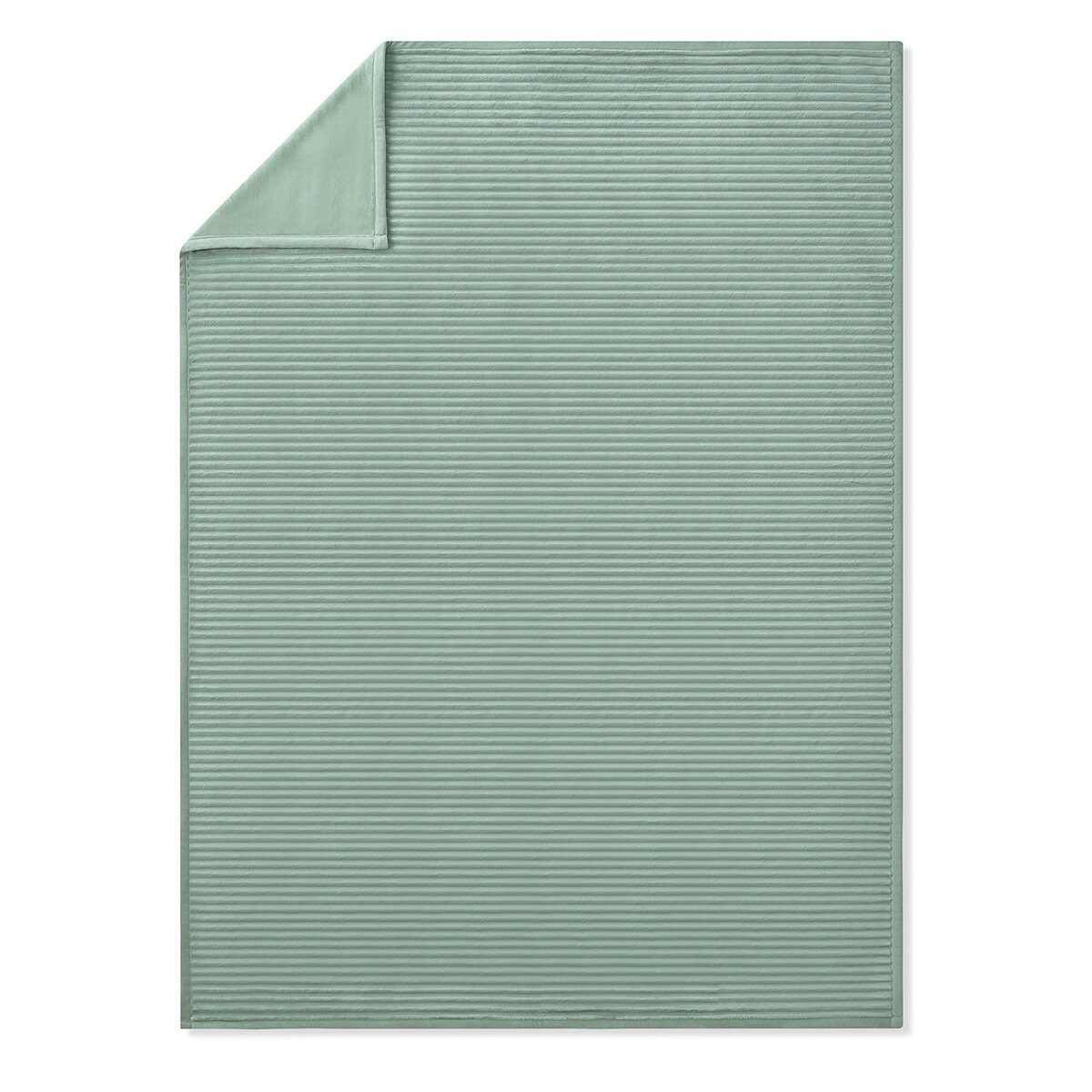 Casual Living Textured Plush Throw in Green, 127 x 177 cm