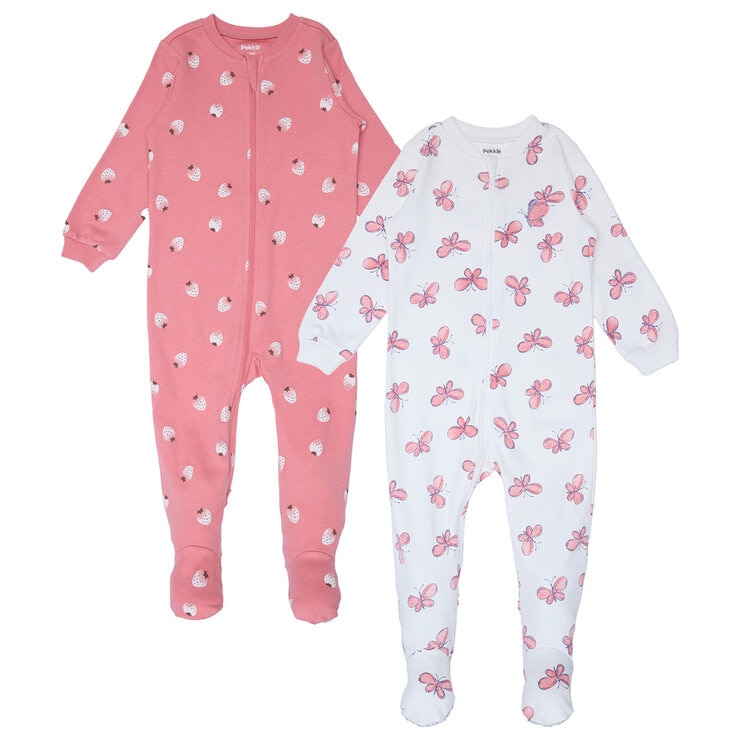 Pekkle Infant 2 Pack Sleeper in Butterfly, 12 Months