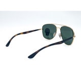 Ray-Ban Gold Sunglasses With Green Lenses, RB3683 001/31
