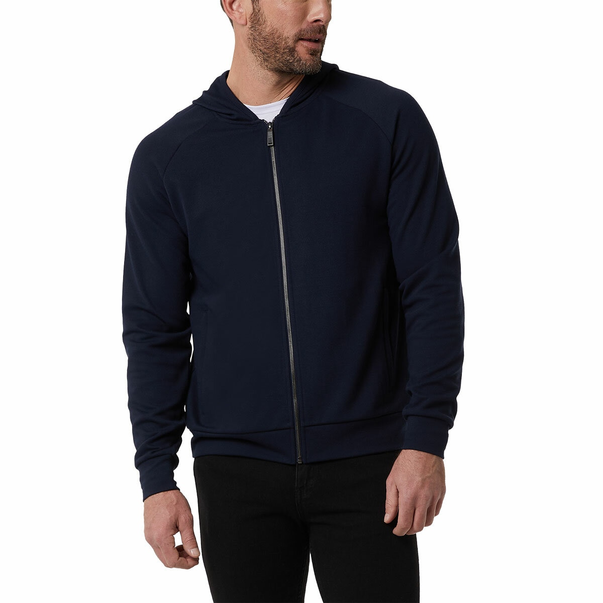 32 Degrees Men's Pique Full Zip Hoodie