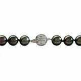 8-10mm Cultured Tahitian Pearl Necklace, 14ct White Gold