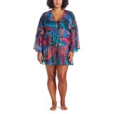 Rod Beattie Ladies Bleu Beach Cover Up Dress in Tropical, Large