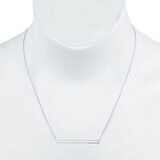 1.24ctw Baguette Cut Diamond Necklace, 18ct White Gold