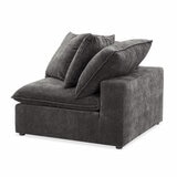 Aiden & Ivy Sereen Dark Grey Fabric Corner Chair