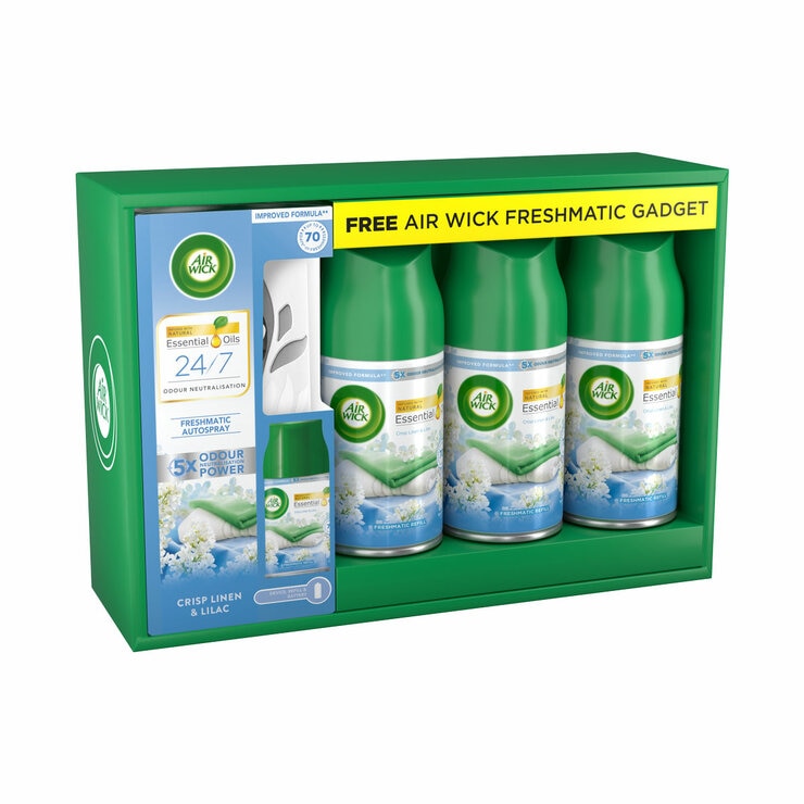 Airwick Freshmatic Gadget + 4 Refills, 4 x 250ml
