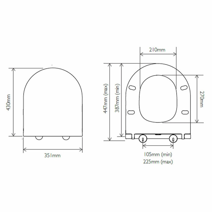 Tavistock Curve Closed Back Toilet With Cistern And Seat 620mm