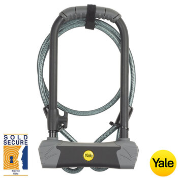 Yale Maximum Security U Bike Lock with Cable