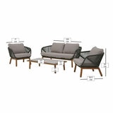 Bramblecrest Helsinki 4 Piece Deep Seating Set