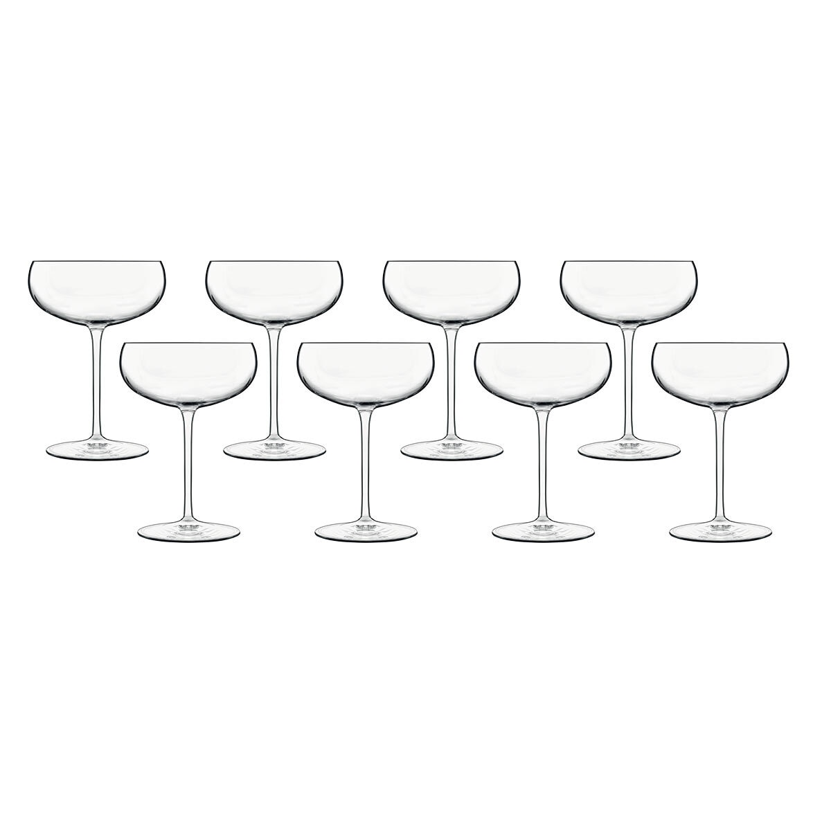 Luigi Bormioli Talismano Crystal Martini Glasses, 300ml, 8 Pack