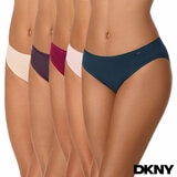 DKNY Women's Modal Bikini Brief 5 Pack in Navy