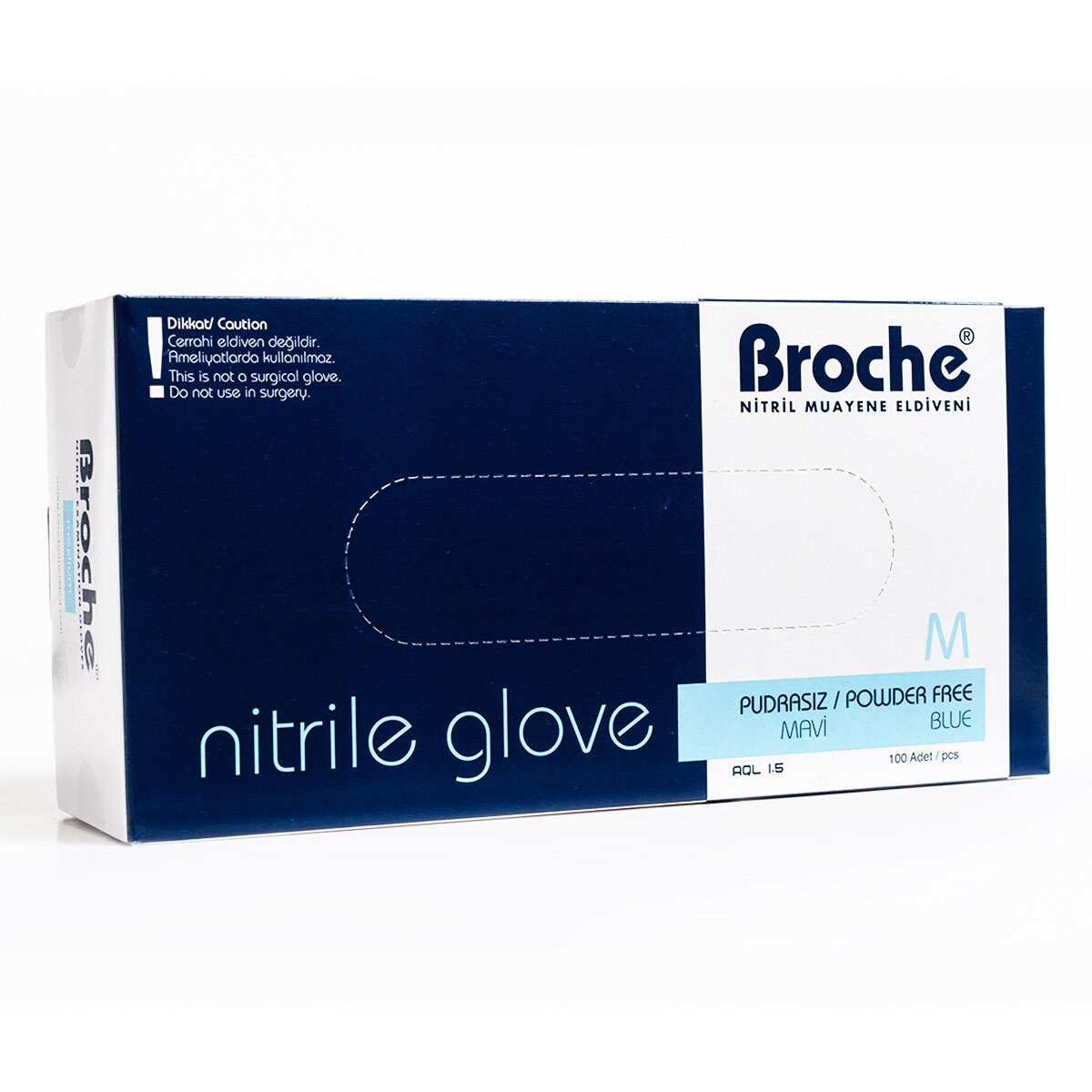 Broche Nitrile Gloves Medium (Case), 10 x 100 Pack