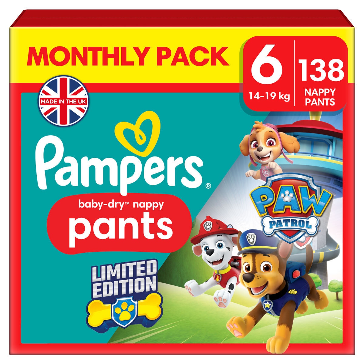 Front of Pampers pack