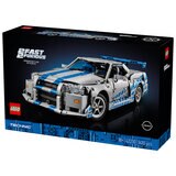 LEGO Technic 2 Fast 2 Furious Nissan Skyline GT-R (R34) Car - Model 42210 (18+ Years)