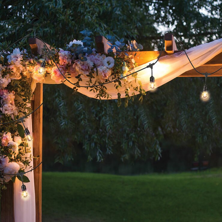 Feit 20ft (6.0m) Solar LED Outdoor IP65 Waterproof String Lights Set