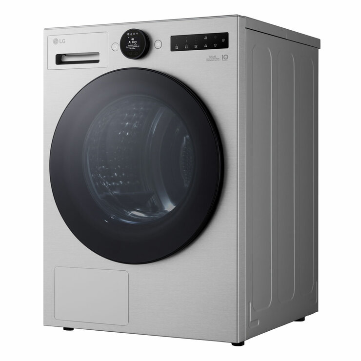 LG RHX7009TSB 9kg Heat Pump Tumble Dryer, A+++ Rated in Silver