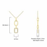 0.15ctw Round Brilliant Cut Diamond Pendant, 14ct Yellow Gold