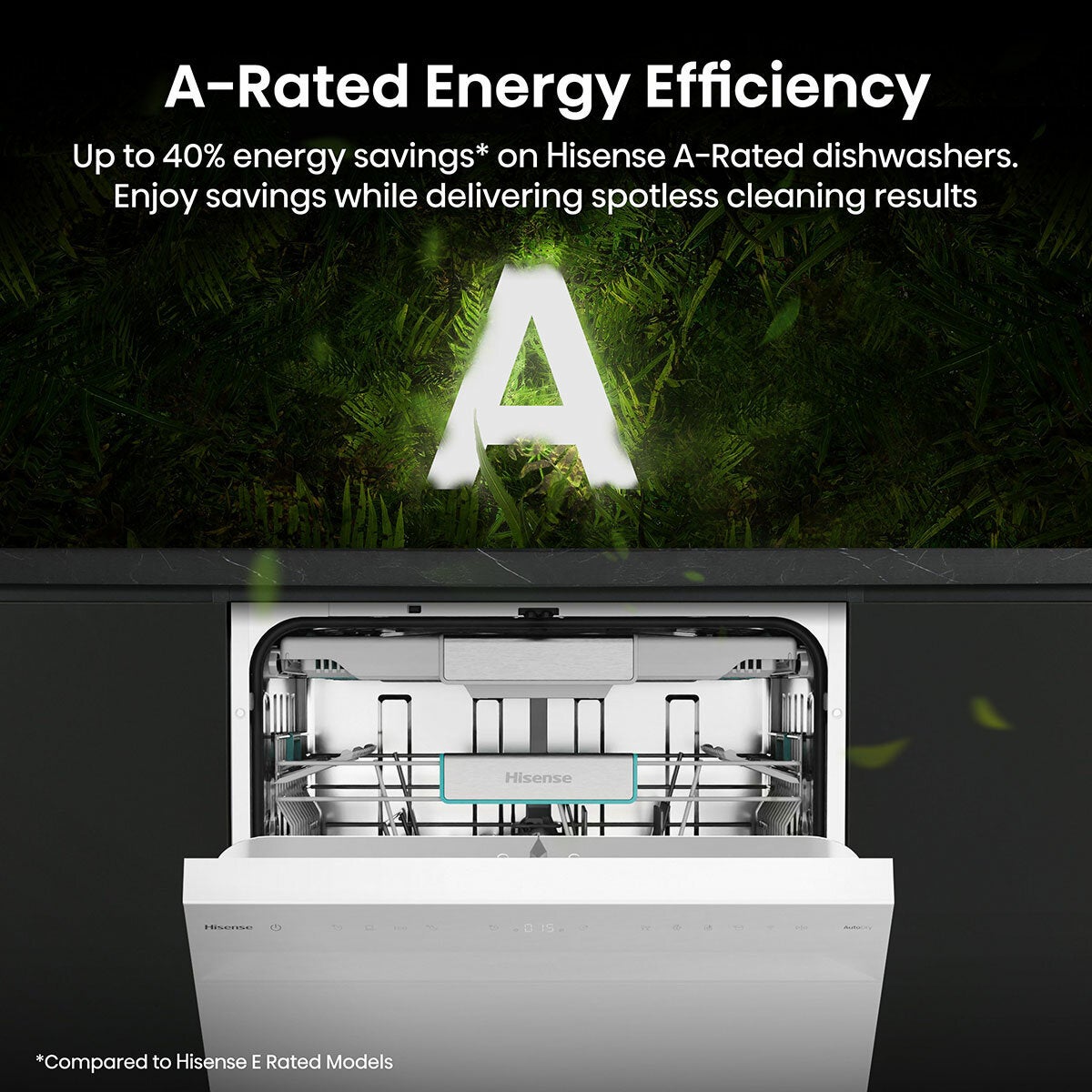Hisense HS673A90WUK, 16 Place Settings Dishwasher, A Rated in White Hisense HS673A90WUK, 16 Place Settings Dishwasher, A Rated in White