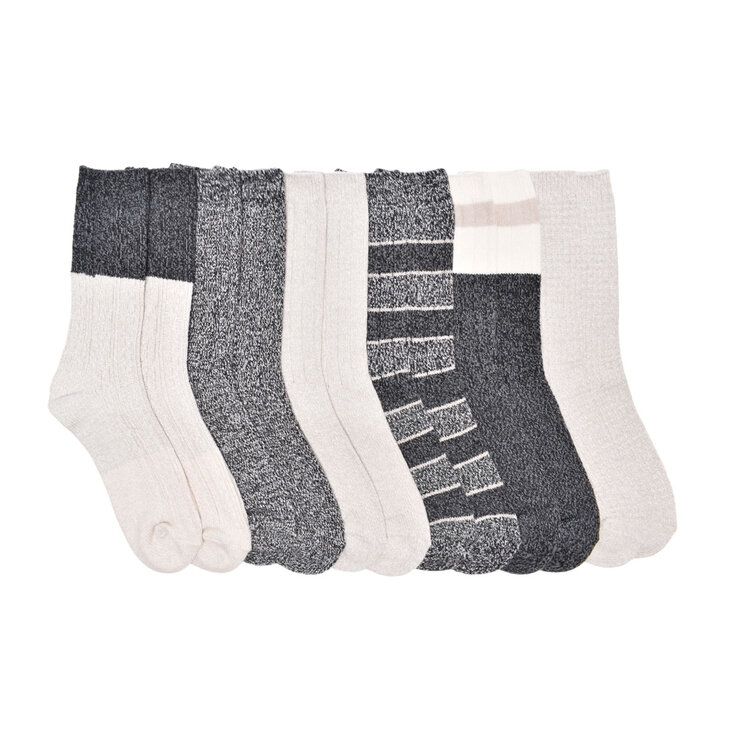Lucky Cozy Boot Sock, 6 Pack in Grey Lucky Cozy Boot Sock, 6 Pack in Grey