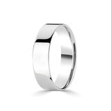 6.0mm Basic Light Court Wedding band. Platinum