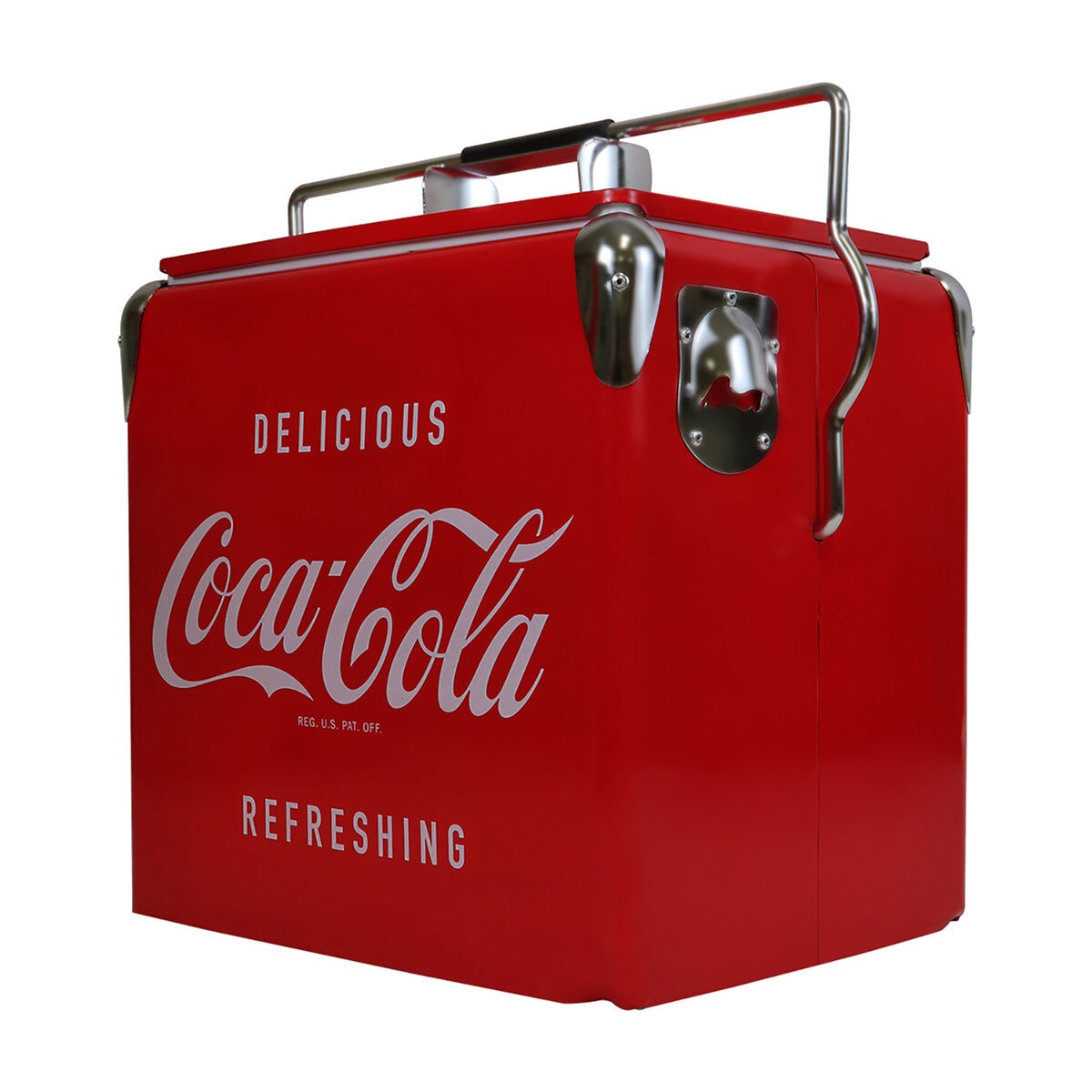Coca-Cola Retro Ice Chest Cooler with Bottle Opener