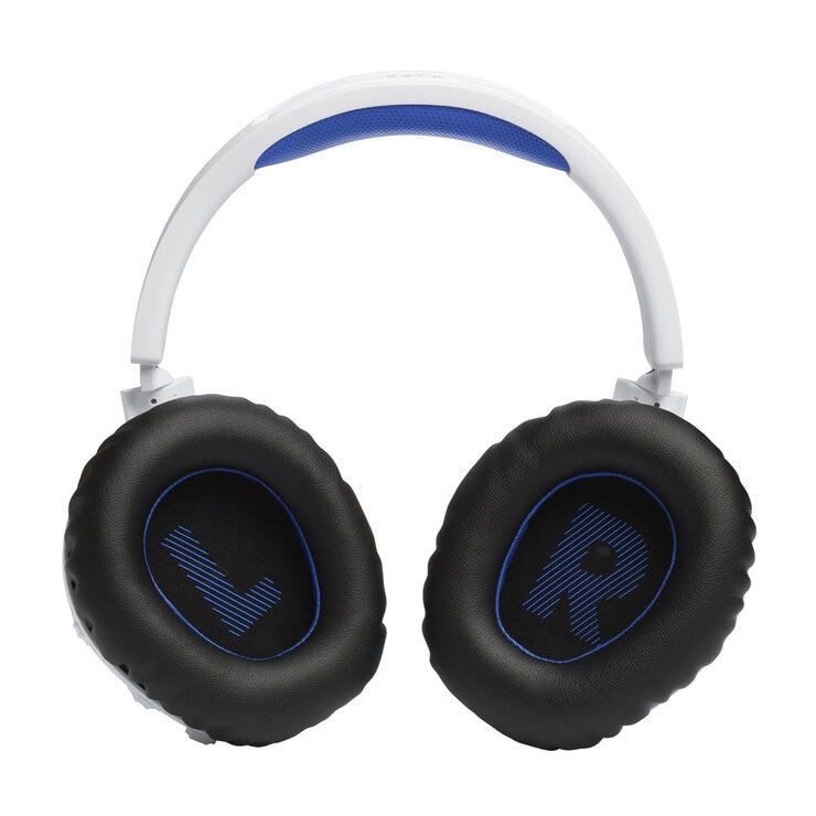 JBL Quantum 360P Wireless Headset for PS4, PS5, Xbox, PC, Switch in White & Blue