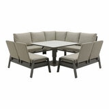 Bramblecrest Malta 4 Piece Deep Seating Patio Set with Height Adjustable Table Bramblecrest Malta 4 Piece Deep Seating Patio Set with Height Adjustable Table