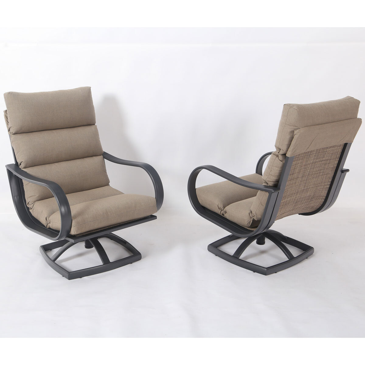 Pacific Casual Hampshire 5 Piece Swivel Rocker Set