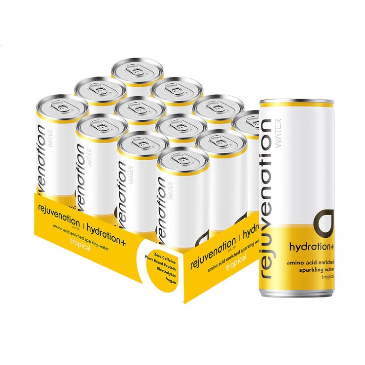 Rejuvenation Water Tropical Amino Acid Enriched Spring Water, 12 x