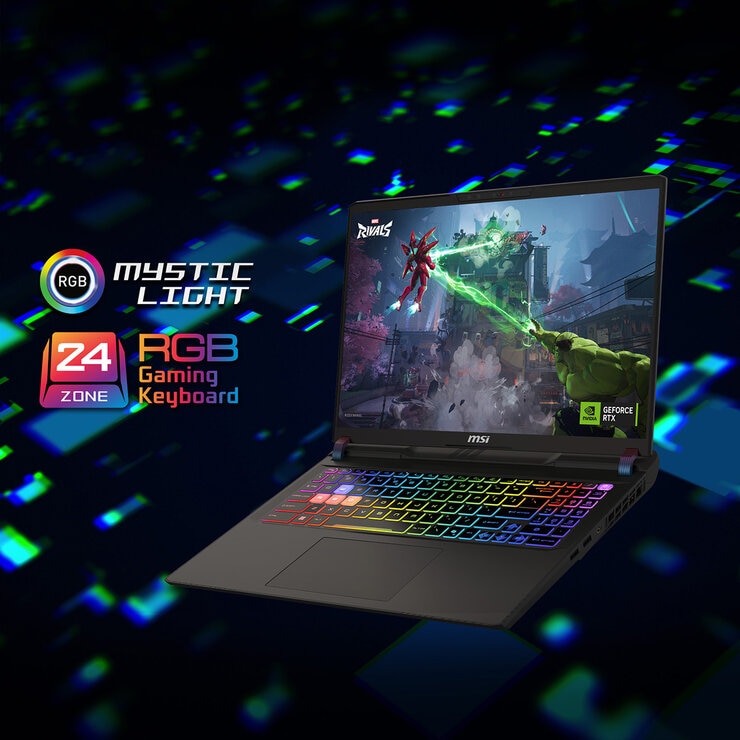 MSI Vector, Intel Core Ultra 9, 32GB RAM, 1TB SSD, NVIDIA GeForce RTX 5080, 16 Inch Gaming Laptop
