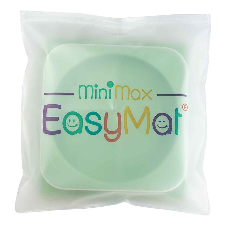 EasyTots EasyMat MiniMax Open Suction Weaning Plate in Sage EasyTots EasyMat MiniMax Open Suction Weaning Plate in Sage