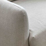 Gallery Oakwood Natural 3 Seater Fabric Sofa
