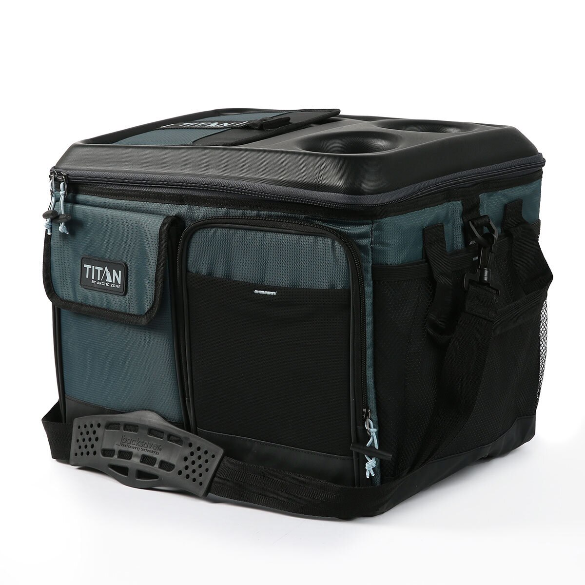 Titan 50 Can Collapsible Cooler with Table Top in Green