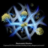 Lifestyle image of  Dyson Hushjet with electrostatic filtration