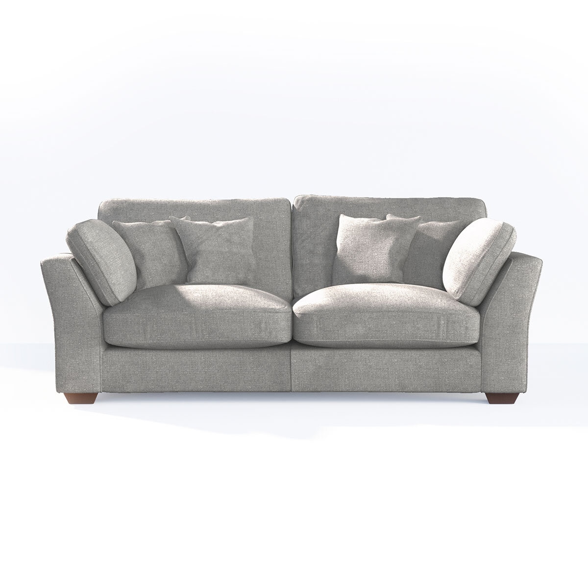 Selsey Grey Fabric 3 Seater Sofa