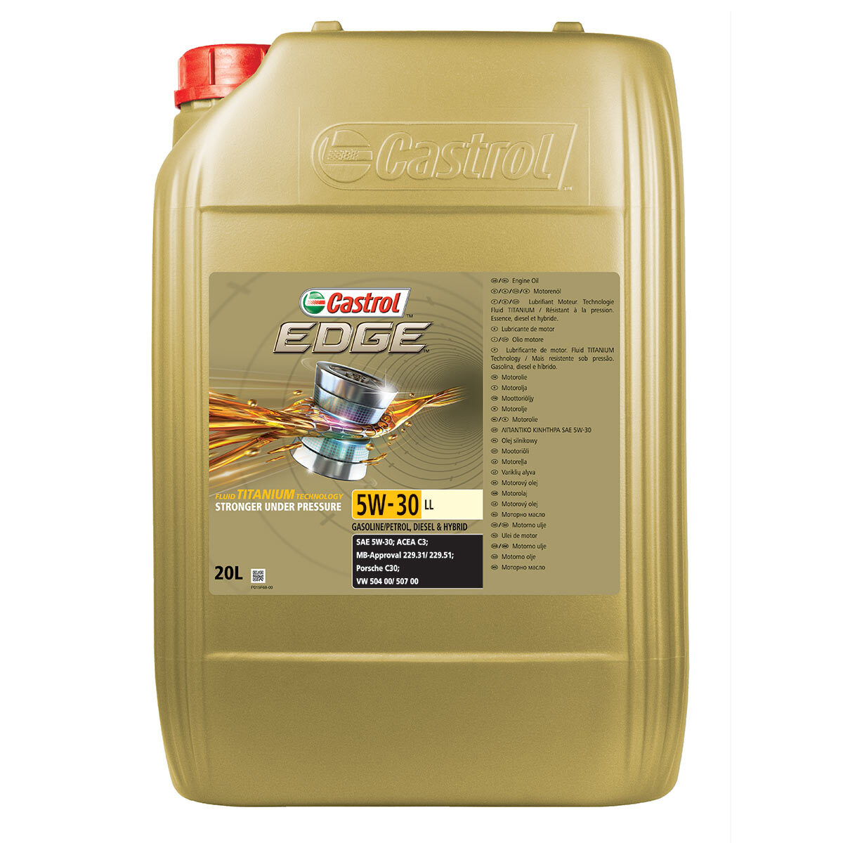 Cut out image of Castrol Oil on white background
