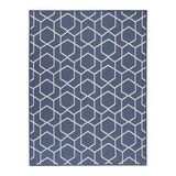 Nourison Horizon Geometric Indoor / Outdoor Rug in 2 Sizes, Navy