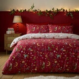 Catherine Lansfield Christmas Enchanted Twilight Reversible Duvet Cover Set In 3 Sizes Catherine Lansfield Christmas Enchanted Twilight Reversible Duvet Cover Set In 3 Sizes