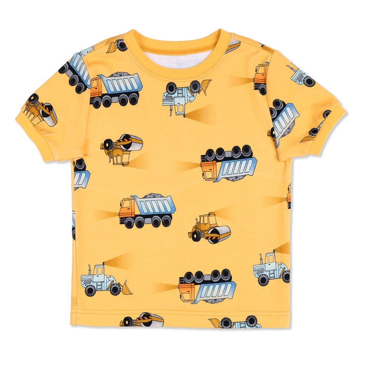 Pekkle Summer Pyjama 4 Piece Set in Construction, 3 Years