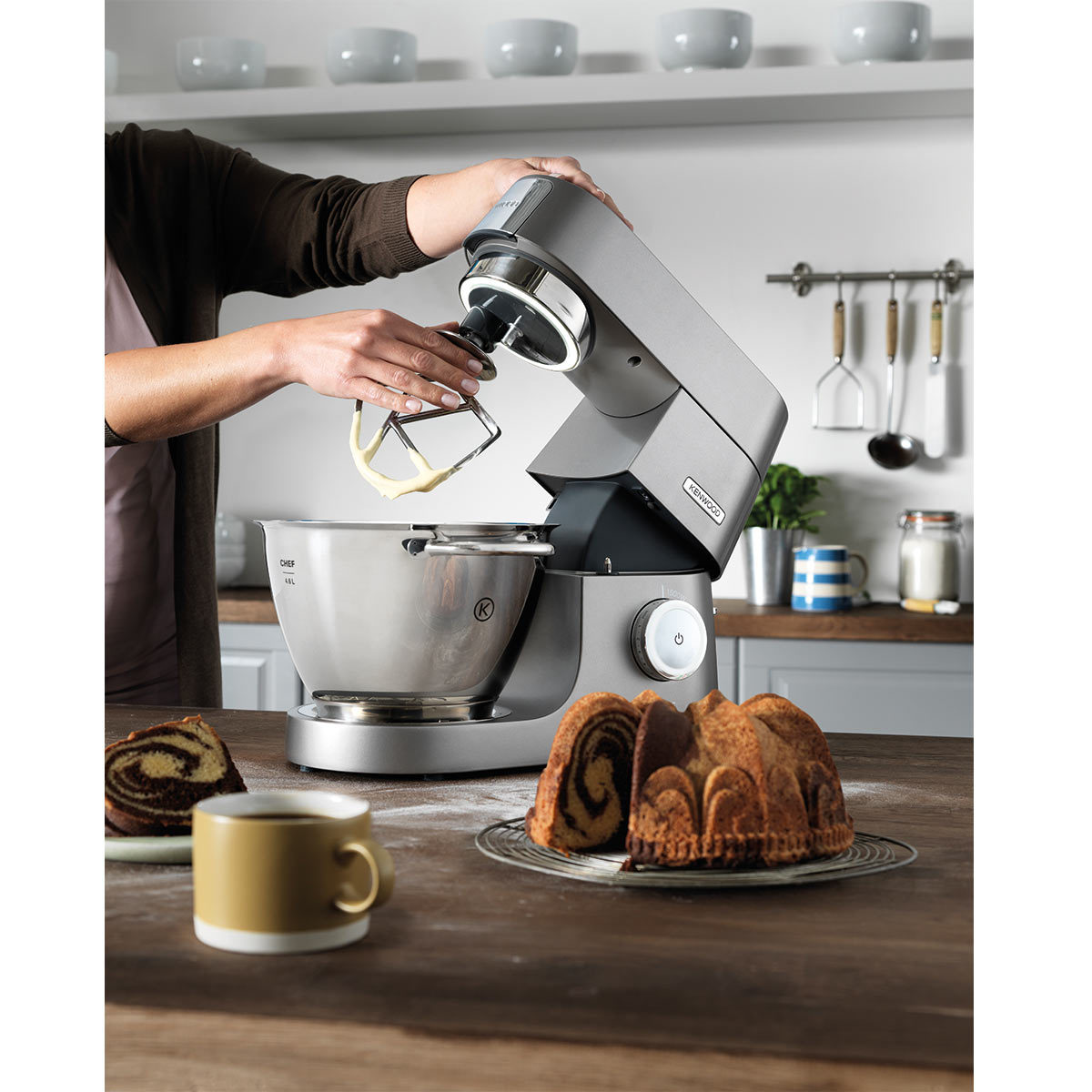 Kenwood Chef Titanium Mixer, 4.6L, KVC7300S