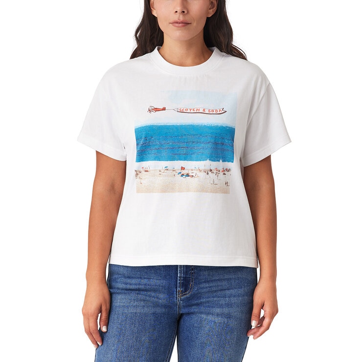 Scotch & Soda Ladies Boxy T-Shirt Scotch & Soda Ladies Boxy T-Shirt