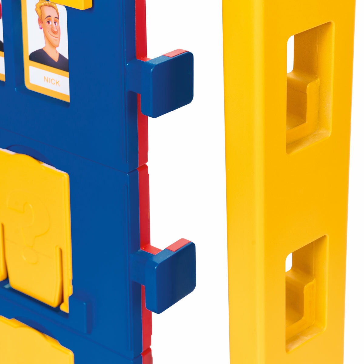 Studio image showing  how game board hooks onto the frame