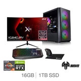AWD-IT Mesh 5, AMD Ryzen 5, 16GB RAM, 1TB SSD, NVIDIA GeForce RTX 3060, Gaming Desktop PC Bundle