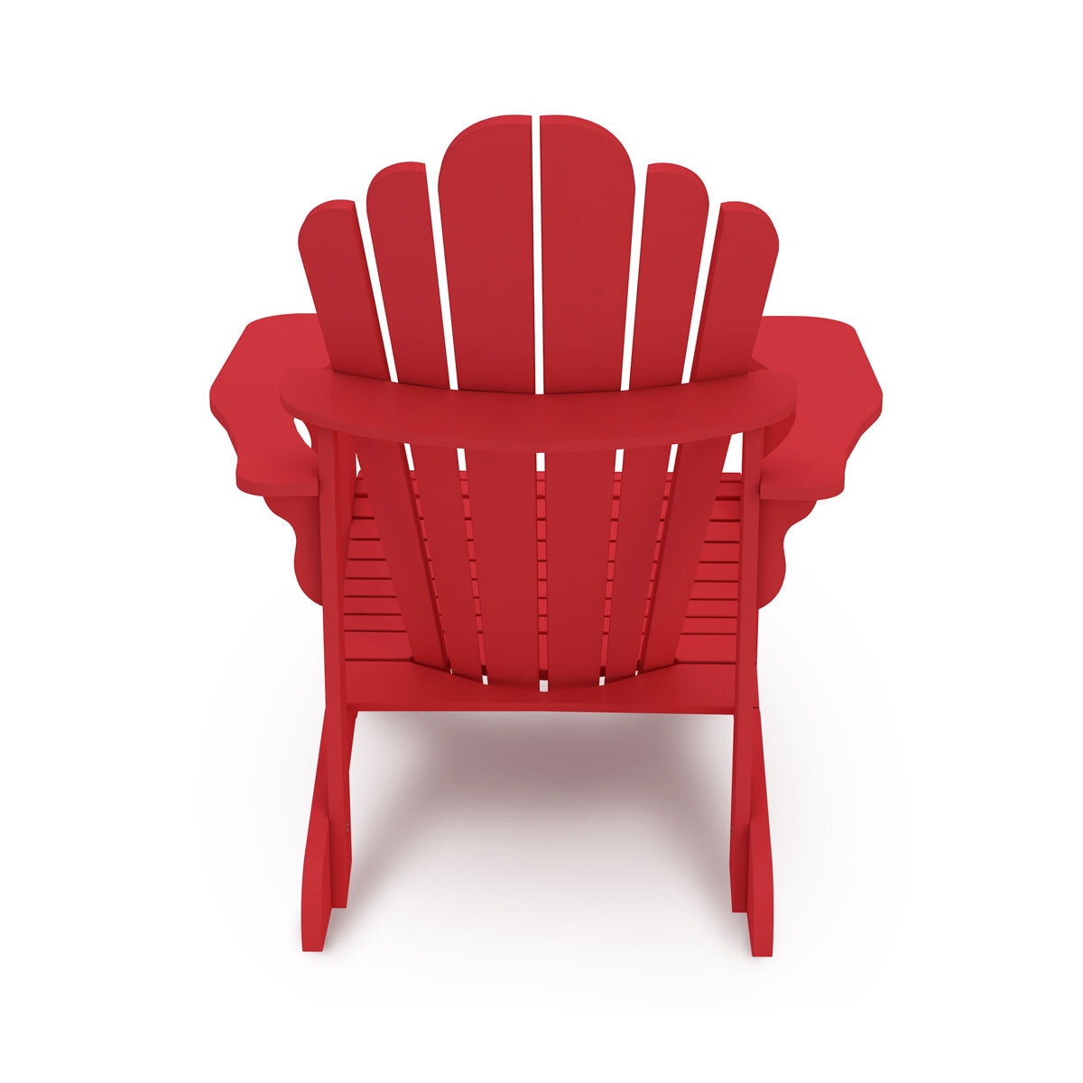Leisure Line Adirondack Faux Wood Garden Chair in Red